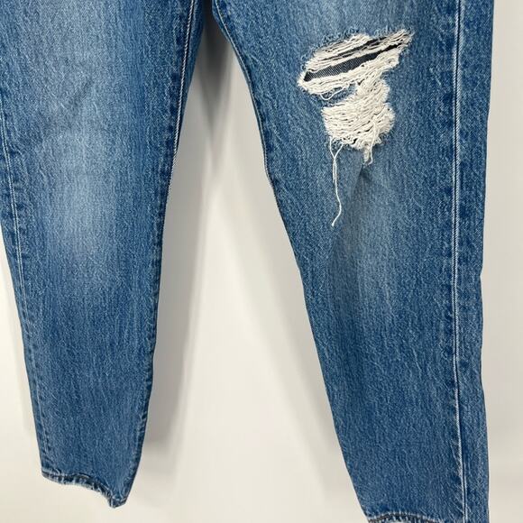 Levi’s Wedgie Button Fly Jeans Distressed - Picture 3 of 9